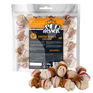 LSC-50(2) KNOTED BONE & CHICKEN 500g
