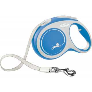Lesa Retractabila Flexi Comfort Banda L: 5m/60kg, ALBASTRU 213602