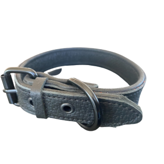 Zgarda Pentru Caini, Exo, Piele, 50 cm/25 mm, culoare Negru