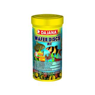 Dajana Pet Hrana completa Pesti si Crustacee, Wafer Discs Mix, 250 ml/100 GR.