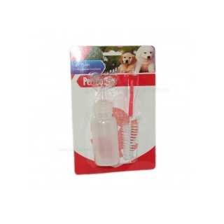 Set biberon si tetine pentru animale mici 50 ml