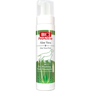 Bio PetActive Aloe Vera Dry Washing Foam Shampoo 200Ml