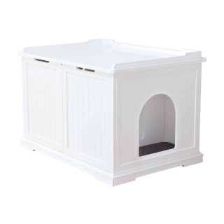 Trixie Casuta pentru Litiera sau Culcus, MDF, 75x51x53cm, Culoare Alba