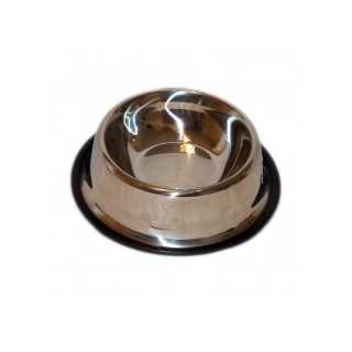 Castron inox cu margine cauciuc simplu 0.4 l