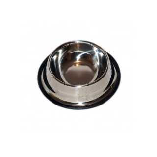 Castron inox cu margine cauciuc simplu 0.45 l