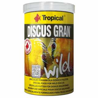 Tropical Hrana Granulata pentru Pesti Discus Salbatic, DISCUS GRAN WILD Tropical Fish, 1000 ml/440 Gr.