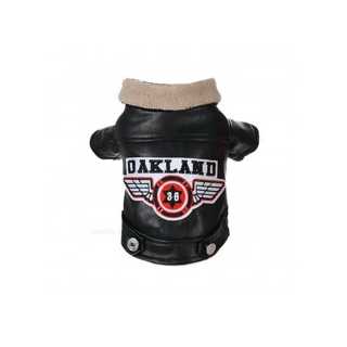 Jacheta OAKLAND piele imblanita cu guler L - 14# negru