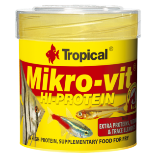 Tropical Hrana bogata in proteine, destinata celor mai mici pesti, HI-PROTEIN Basic Tropical Fish, 50ml, 32 GR.