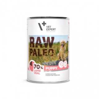 HRANA UMEDA PENTRUCAINI, PUPPY, RAW PALEO, MIEL SI VITEL, 400 G