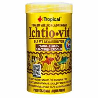 Tropical Hrana fulgi, pentru Pesti de acvarii, ICHTIO-VIT Tropical Fish, 100ml/ 20 Gr.