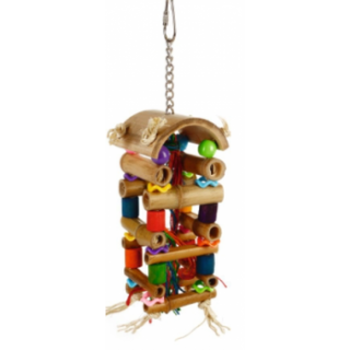 Jucarie din lemn pentru pasari Tower 20 cm