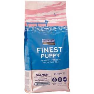 Finest PUPPY Somon şi Cartofi dulci, FISH4DOGS Large Kibble 6 Kg