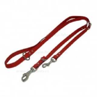 Lesa piele dresaj rosu 16 mm/220 cm
