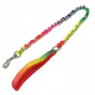 Lesa lant metalic cu banda colorata 2.5 mm x 120 cm