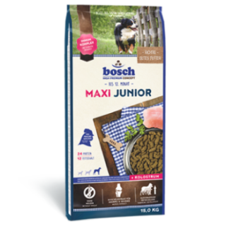 Bosch Hrana completa, pentru catelusi, cu Pasare delicioasa, Maxi Junior 15 KG.