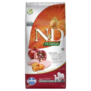 ND Dog GF Pumpkin Chicken and Pomegranate Adult Medium and Maxi 12 kg