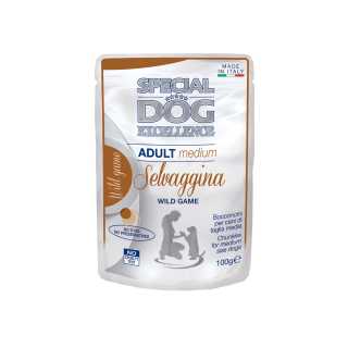 Monge Hrana Umeda Premium Caini, Adult Medium, cu Vanat Delicios, Special Dog Excellence, Set 6 Plicuri X 100 GR
