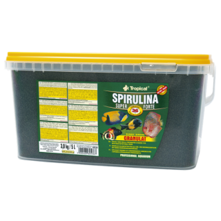 Tropical Hrană deorigine vegetală în formă de chips, SUPER SPIRULINA FORTE Tropical Fish, 1000ml/ 600 GR.