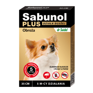 D.Seidel Zgarda antiparazitara pentru caini 2-10 KG., SABUNOL PLUS 35 cm
