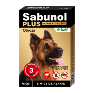 DR.Seidel Zgarda antiparazitara caini,SABUNOL PLUS, 25-50 kg, 75 cm